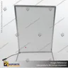 PANEL MENU SLIM BOX 1 CARA A2 CON PINES (435X600) COLOR PLATEADO, photo 9