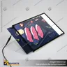 PANEL MENU SLIM BOX 1 CARA A4 CON PINES (225X304) COLOR NEGRO, photo 7