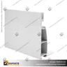 PERFIL FRAMELESS ALUMINIO 10 CM, photo 10