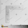 CONECTOR DE ALUMINIO PARA PERFILES ALP 90 SUPERIOR CON TORNILLOS, photo 2