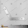 CONECTOR DE ALUMINIO PARA PERFILES ALP 120 CON TORNILLOS, photo 2