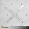 CONECTOR DE ALUMINIO PARA PERFILES ALP X CON TORNILLOS, photo 2