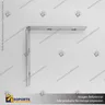 CONECTOR DE ALUMINIO PARA PERFILES ALP 90 LATERAL CON TORNILLOS, photo 4