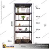 ESTANTE METALICO PARA VINOS CON PORTA COPAS, photo 2